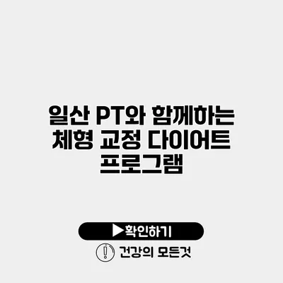 일산 PT와 함께하는 체형 교정 다이어트 프로그램