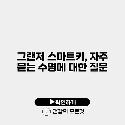 그랜저 스마트키, 자주 묻는 수명에 대한 질문